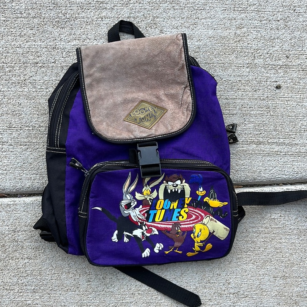 Looney Tunes Backpack Vintage WITH FLAWS